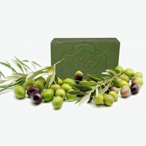 3x Natural Egyptian Olive Oil Soap Bar - Green